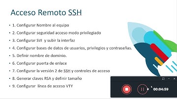 Configuración básica de Switch y acceso SSH