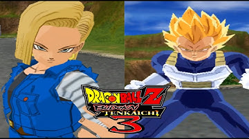 DBZ Budokai Tenkaichi 3: 18 vs. SSJ Vegeta (Red Potara)