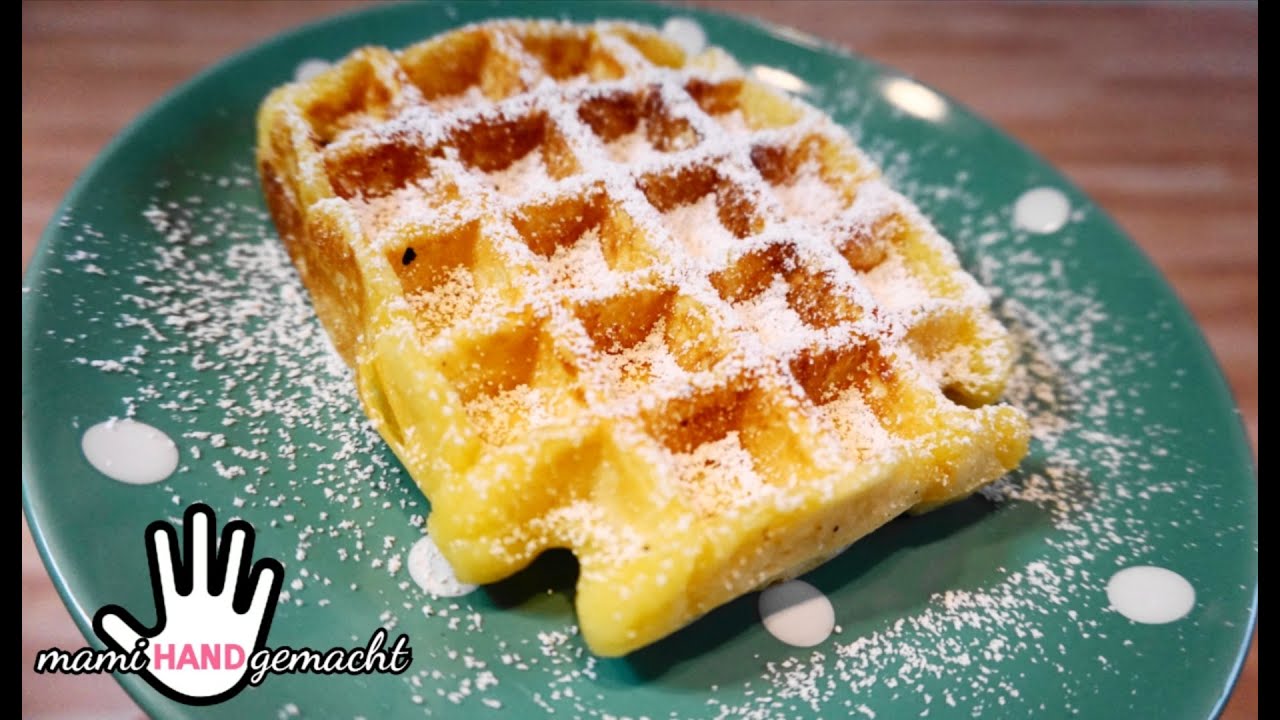 selbstgemachte leckere Belgische Waffeln backen / einfach und schnell ...