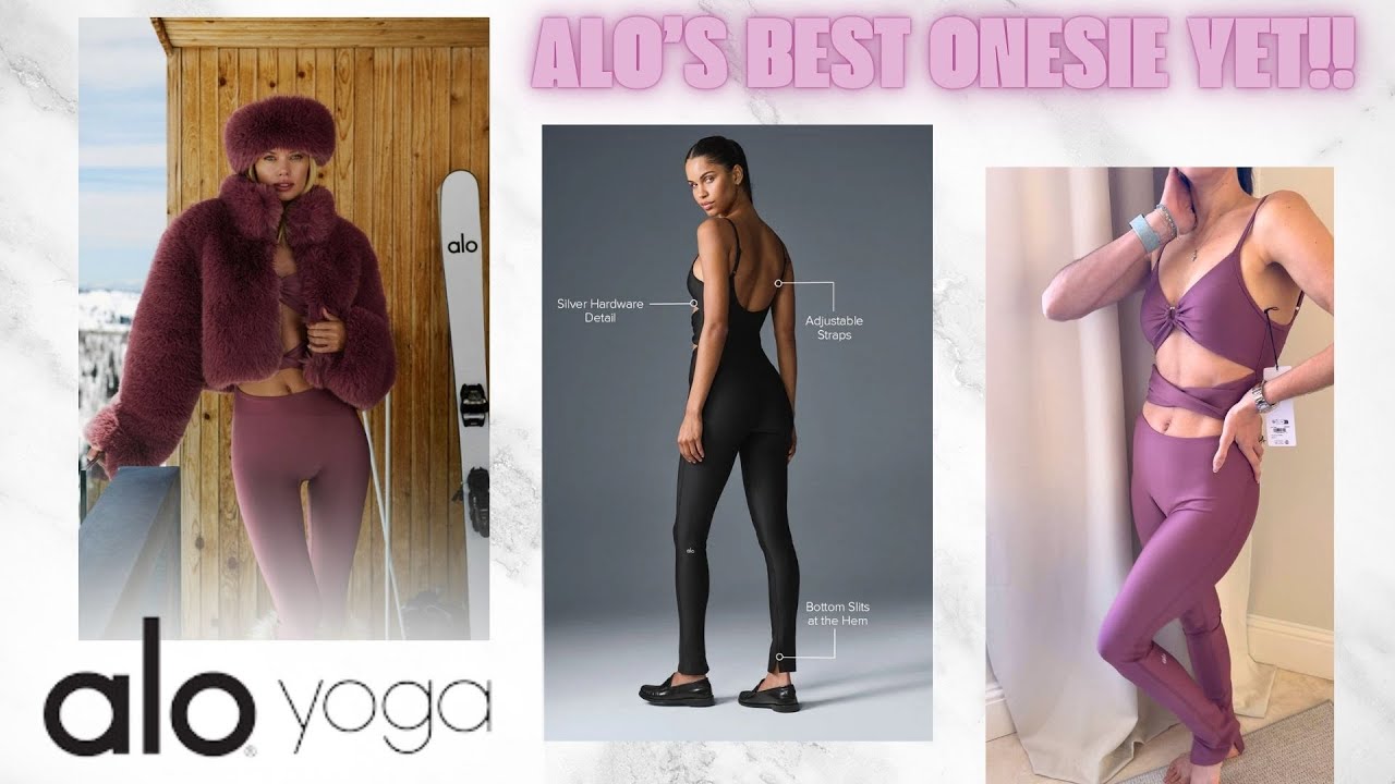 alo yoga Airlift A List Onesie The Fashion Try On - YouTube