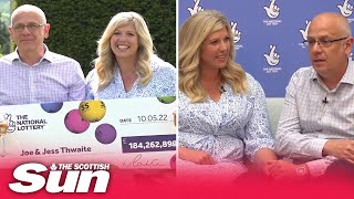 EuroMillions £184m winners revealed as Joe & Jess Thwaite – he didn’t even wake up wife to tell her