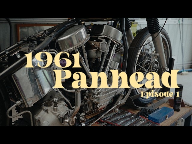 Working on my 1961 Panhead and building a new work bench