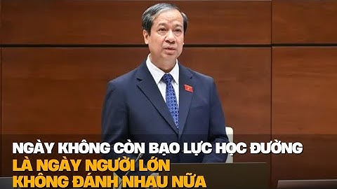 "Bao giờ hết bạo lực học đường?", câu trả lời của Bộ trưởng khiến người lớn phải suy ngẫm | VTV4