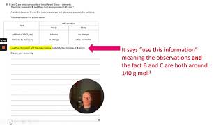 Applied ion testing question walkthrough (OCR AS Breadth in Chemistry 2017)