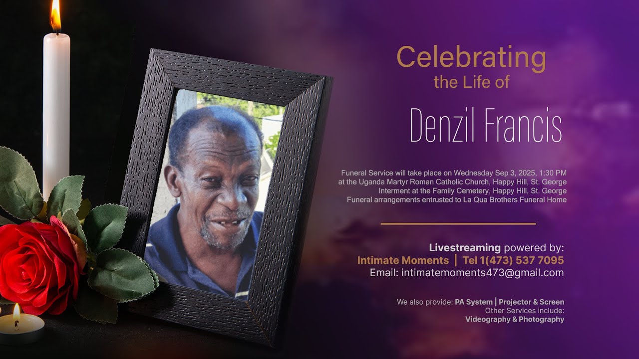 Celebrating The Life of Denzil Francis - YouTube