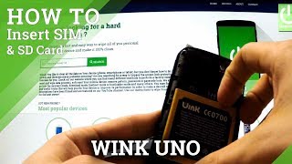 Insert SIM and Micro SD in WINK Uno - How to use SIM & SD in WINK Uno screenshot 1