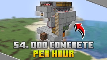 AUTOMATIC Concrete Maker | Minecraft 1.21.8