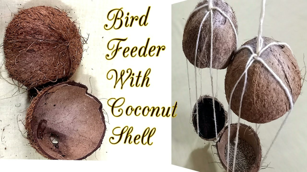 Lillebro Coconut Shells with Bird Food