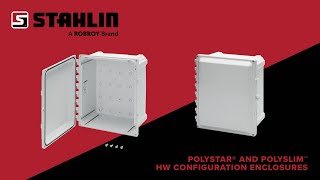 NEW! Stahlin HW Configuration Polycarbonate Enclosures | Hinged, Screw-Down Cover, No Latches
