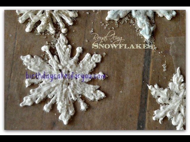 How To Make Beautiful Royal Icing Snowflakes 