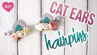 DIY | How to make cat ears of foamiran in 20 minutes | Very easy and stylish