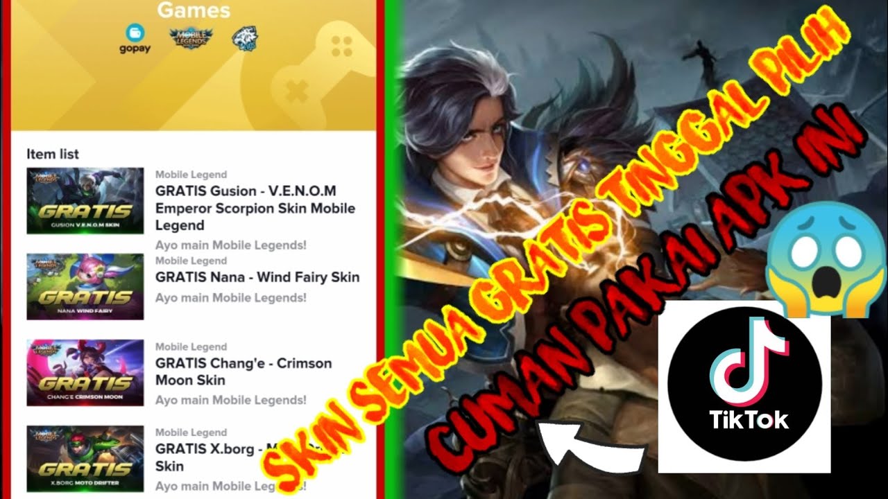 Cara dapat skin gratis mobile legend | dapat skin gusion V.E.N.O.M lo anjay buruan tonton