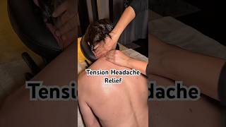 Quick Upper Back Massage for Tension Headaches ✨ #shorts