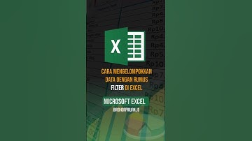 Cara mengelompokkan data dengan rumus filter di excel #filterfunction #exceltips #exceltutorial #sum