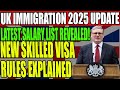 UK Skilled Worker Visa 2025 Update | New Rules & Salary List Announced