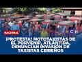 ¡Protesta! Mototaxistas de El Porvenir, Atlántida, denuncian invasión de taxistas ceibeños