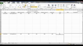 Create a Bookkeeping Spreadsheet using Microsoft Excel - Part 2