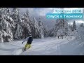 Тростян, фрірайд і ялинки. [freeride snowboarding at Trostian, Slavske. Carpathians]. 4K.