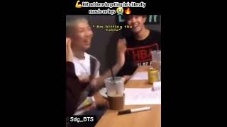 RM forgot he's built like a gym poster boy💪🧠✨#bts #rm #musclemonster #strongrm #shorts #viral #fyp