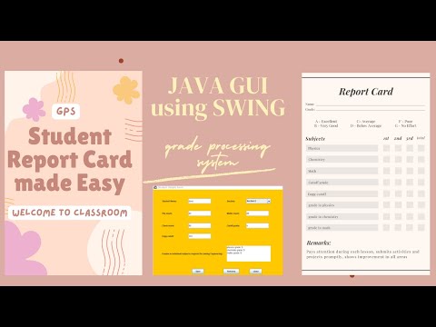 JAVA grade processing system GUI