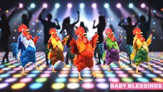 Chicken Dance in chiken banana song🤣 #funny #monkey #monkeyvideo #animalsounds 