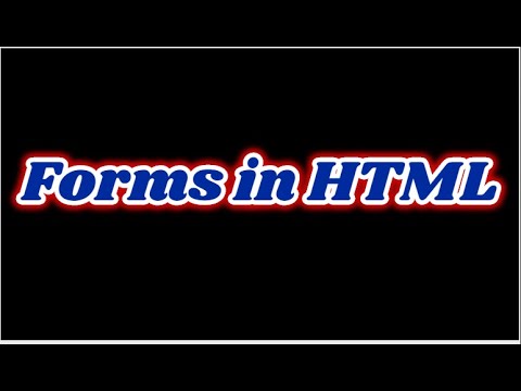 Learn HTML forms in 8 minutes ||# forms tutorial - YouTube