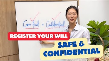 Registering your Will in Singapore 🇸🇬 - keep it confidential for now, but findable later!