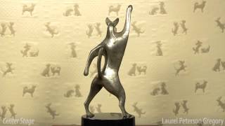 German Shepherd Statue "Center Stage" -- Bronze Sculpture