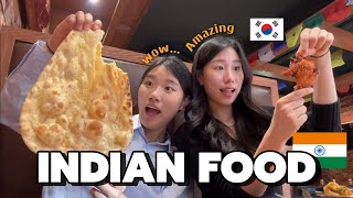 I introduced my Korean sister to amazing Indian food. you know what she said after eating??