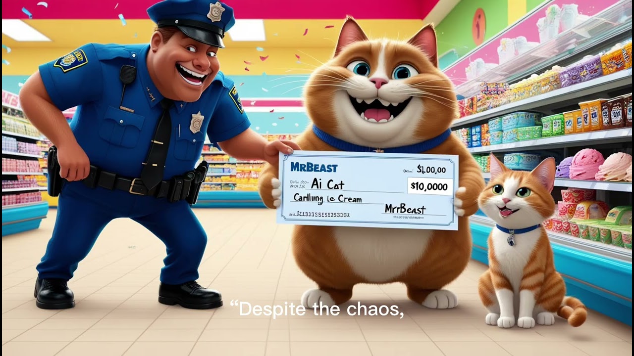 AI Cat’s $10,000 Ice Cream Heist!