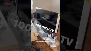 Installing a 100 INCH TV 📺 😃😂