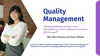 QUALITY MANAGEMENT | Sample PPT Assignment by OnlineAssignmentsHelp.com