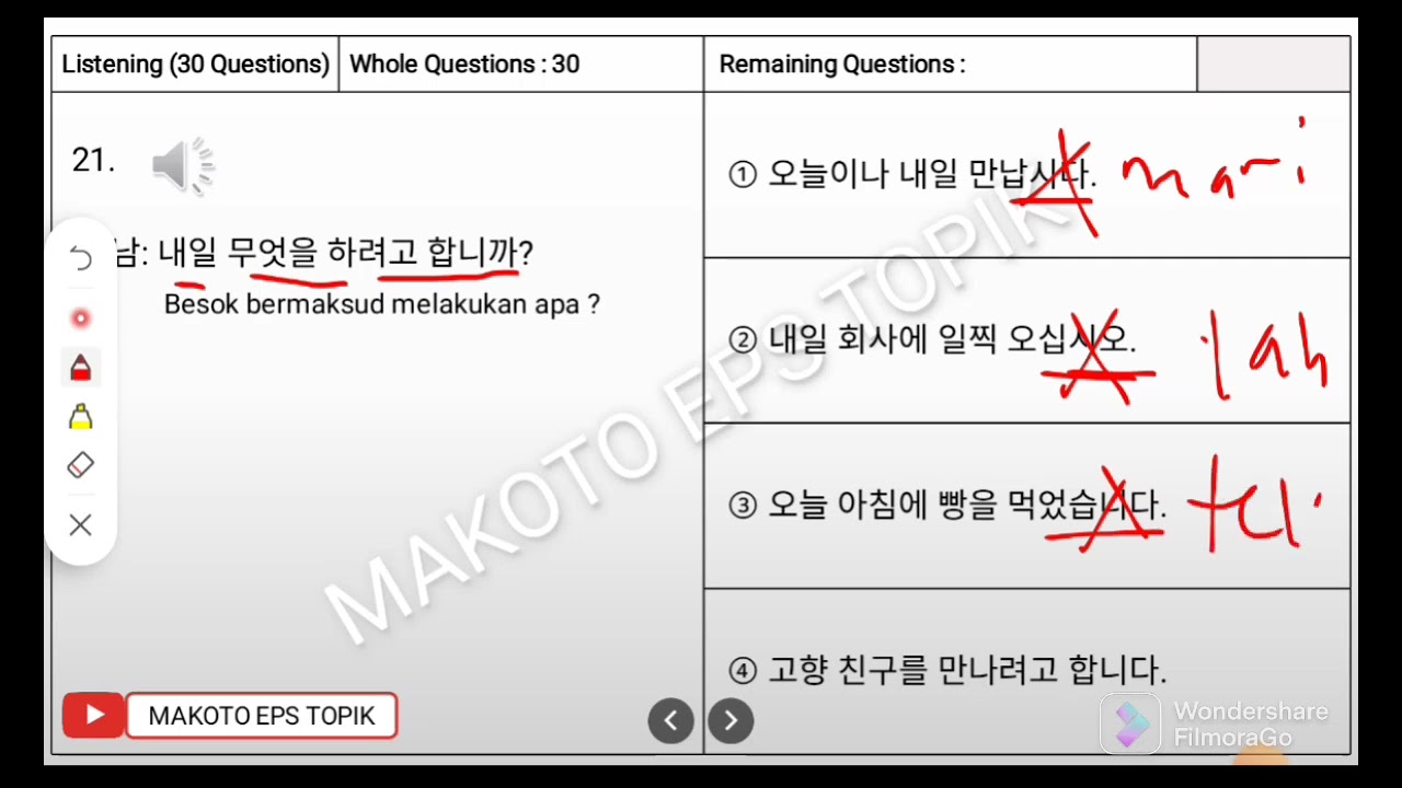SOAL  LISTENING TANYA JAWAB #3