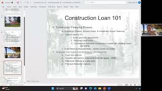 Virtual Lunch & Learn: Construction 101 with guest speaker, Ronnie Barnes with ORNL FCU