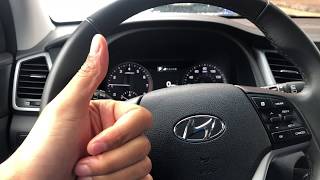 Hyundai Tucson - How to brighten and dim the instrument panel Hyundai Tucson Dash Lights
