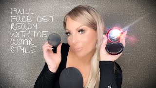 ASMR Full Face Get Ready With Me! (Whispering)