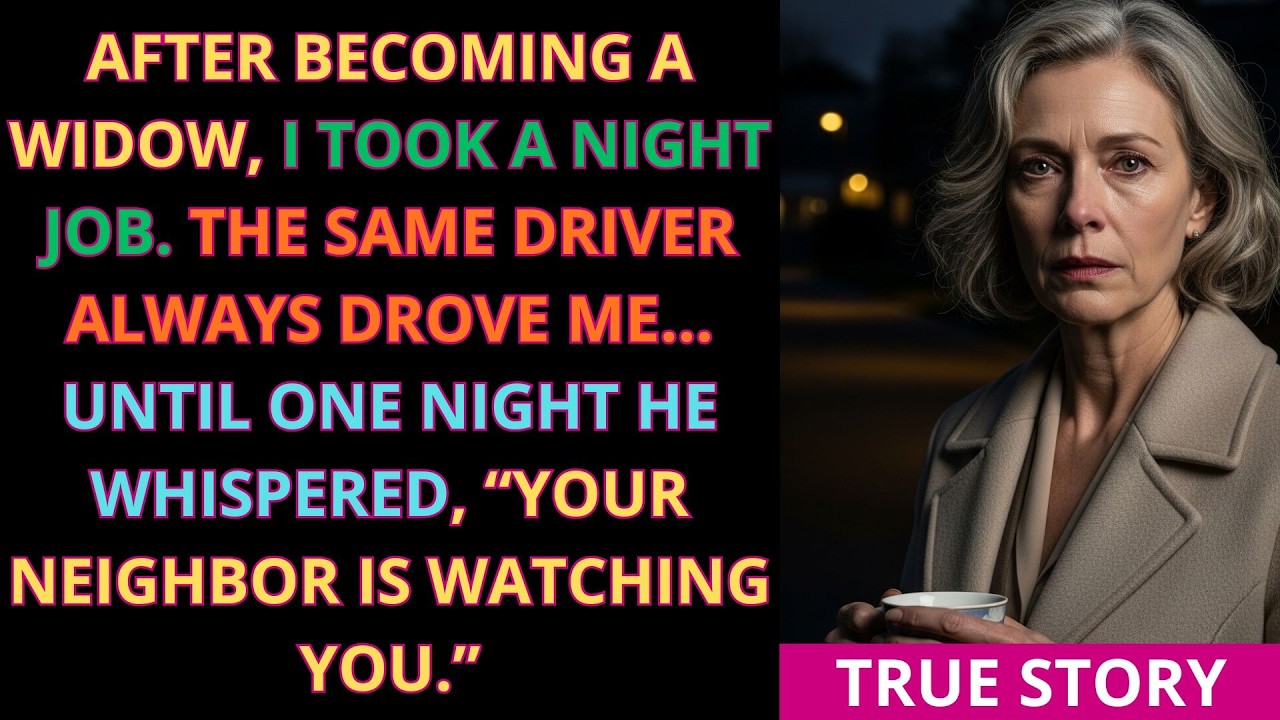 После смерти мужа я устроилась на ночную работу… Пока мой водитель не предупредил меня, что сосед...