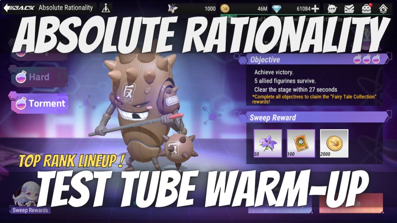 Absolute Rationality Test Tube Warmup 3 Stars Top Rank Figure