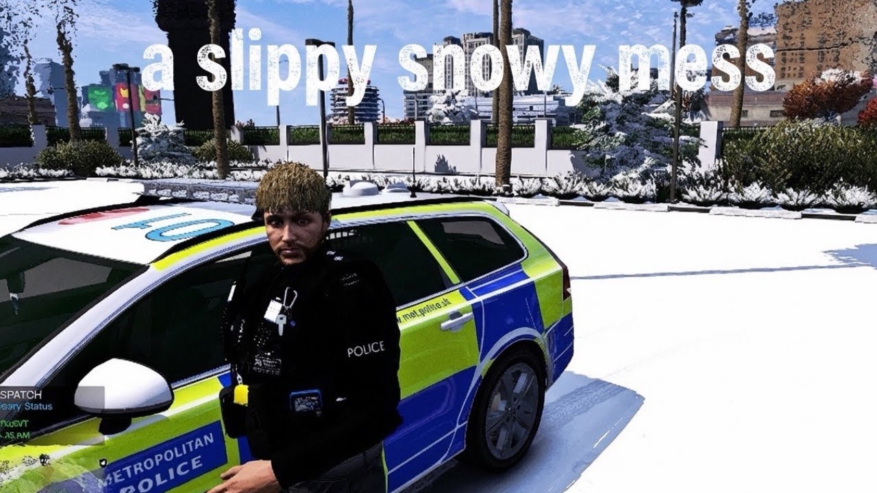 a slippy snowy mess (episode 5 lspdfr the london edition)