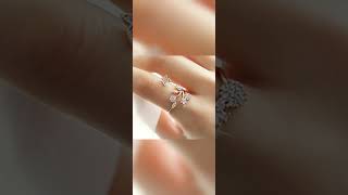 Osm letest ring design# engagement ring # girls ring silver colour # gold ring # letestdesign 2024❤️