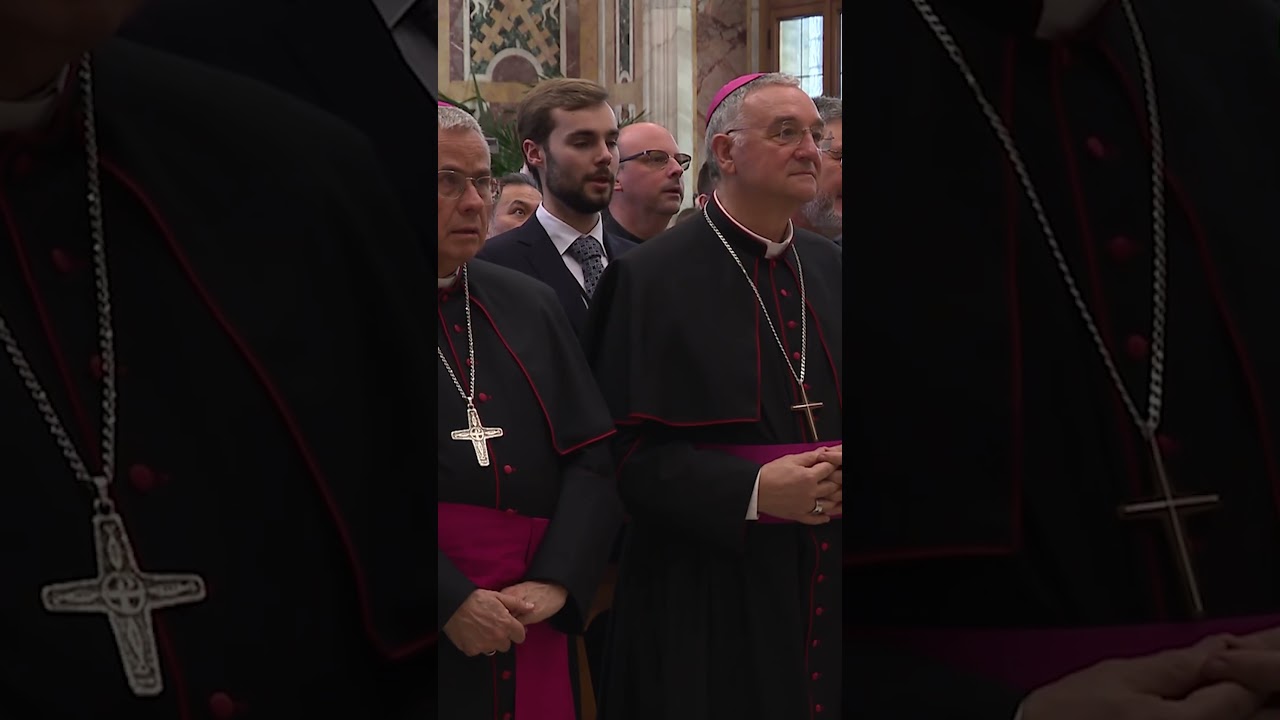 #papaleonexiv riceve i seminaristidi alcune diocesi spagnole #shorts
