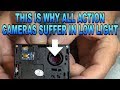 This is why ALL action cameras suffer in low light