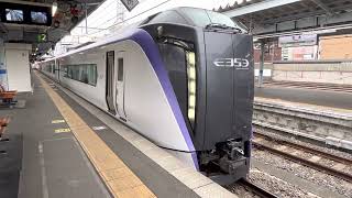 E353系　特急あずさ46号新宿行き　松本駅　発車
