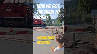 How We Got a Train to Honk with Epic Fist Pumps! 🚂💪 #TrainHonkChallenge