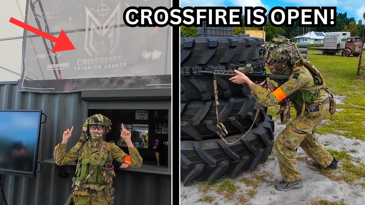 Playing at the new outdoor Crossfire Field!!!! (gameplay) Pt.1