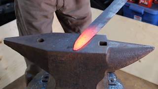 How to forge a medieval sword PART 11: Forming the blade