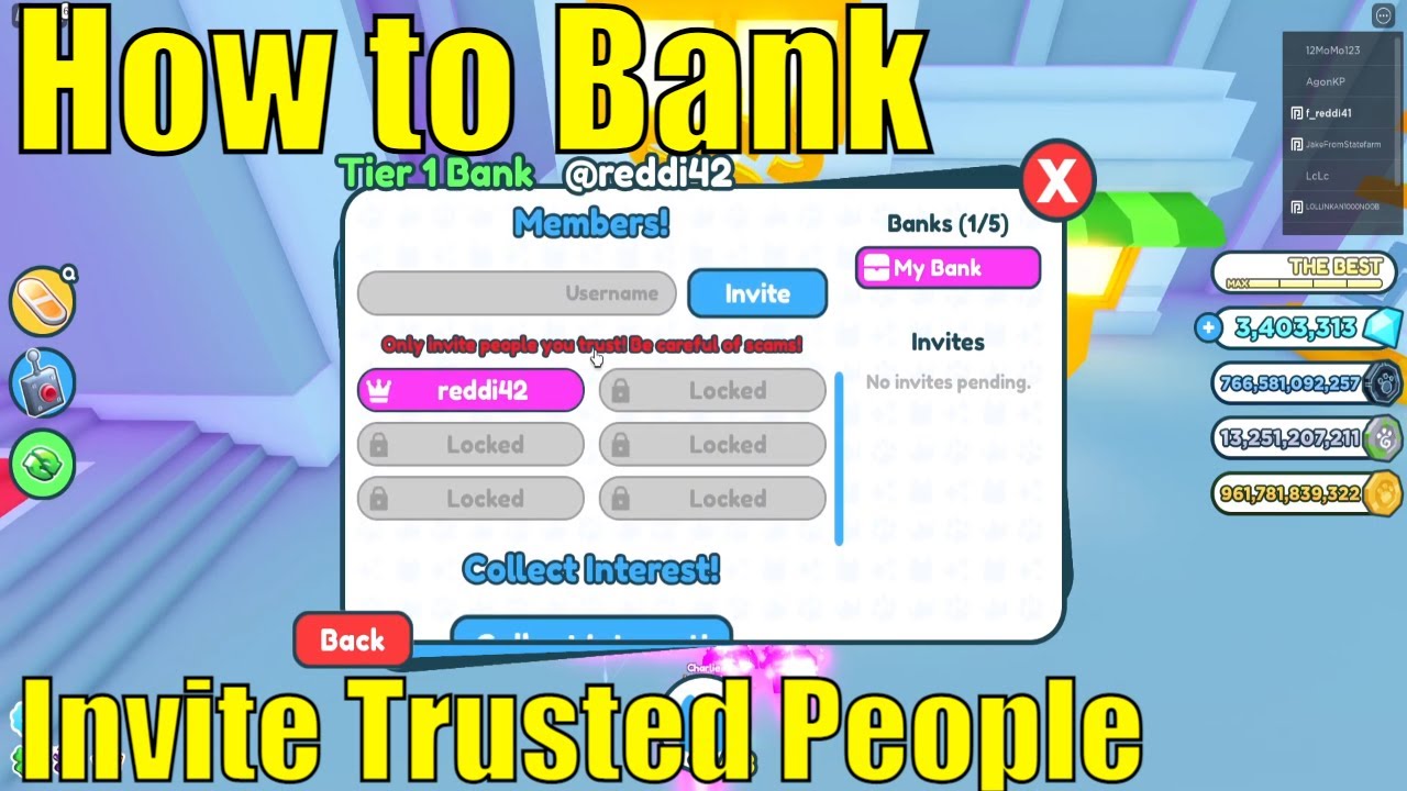 How To Invite And Use The Bank In Pet Sim X | Gather Interest Everyday | Is It Worth It?