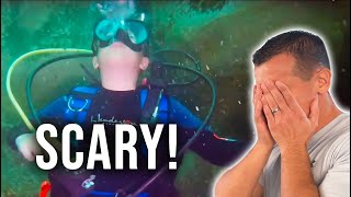 Celebrity Diver Reacts & Interviews Dad About Dangerous Scuba Dive With Young Son Profile