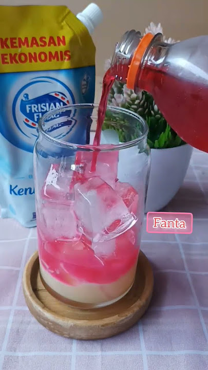 fanta susu | es soda gembira