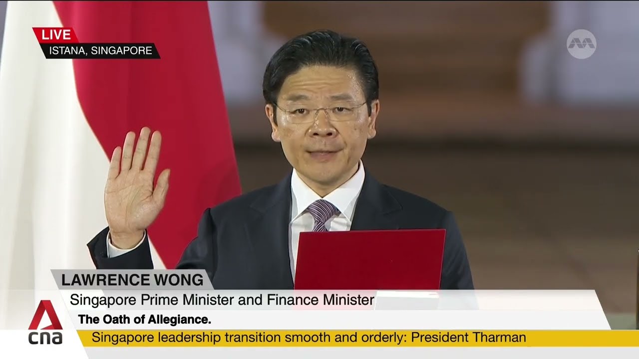 Prime Minister Lawrence Wong swears-in and takes his Oaths | Swearing-in Ceremony 2024